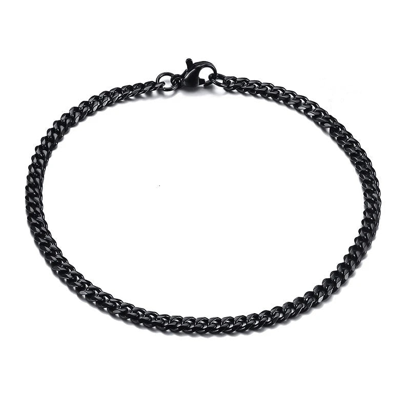 Black Miami Curb Chain Bracelet