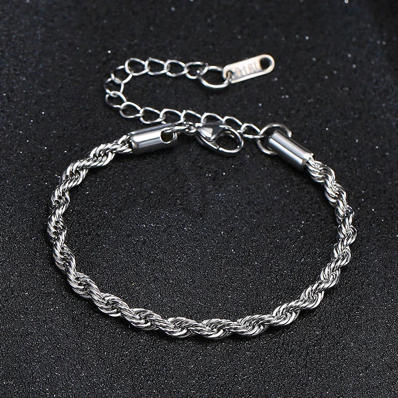 Neves Twisted Rope Chain Bracelet