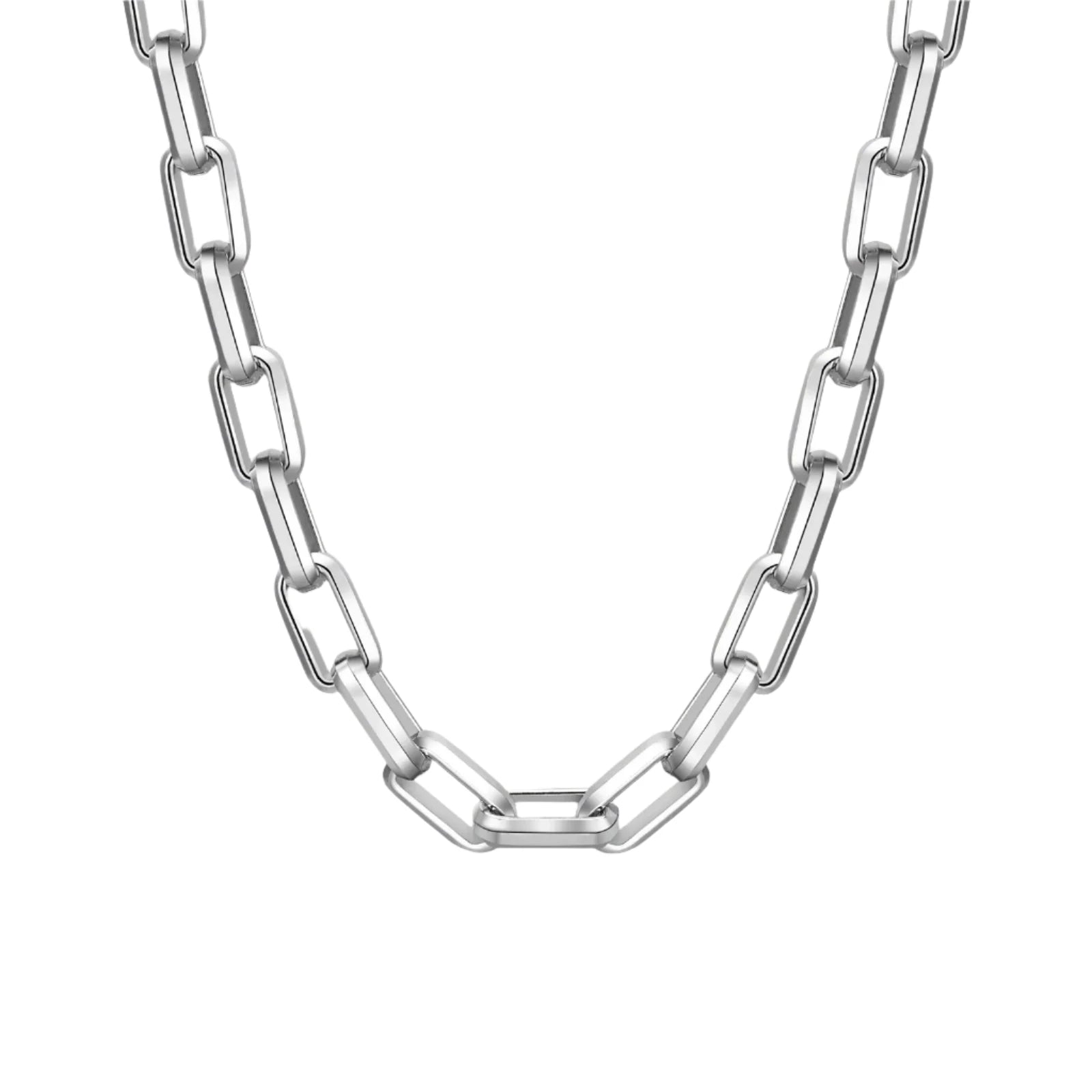 Heavy Rectangular Chain Necklace